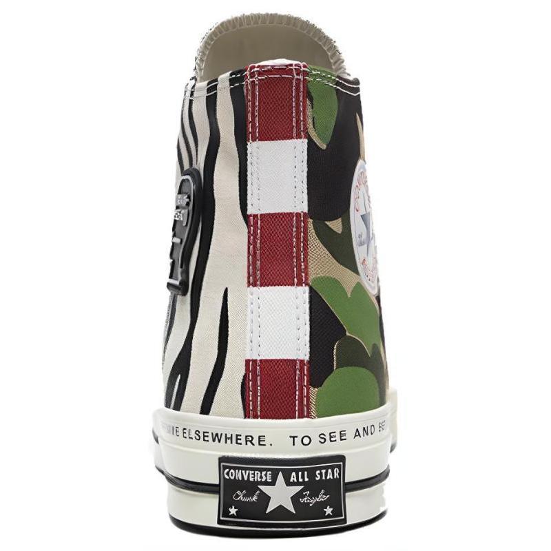 Brain Dead Chuck x Converse Chuck Taylor All Star 70 Chuck Taylor All Star Удобные Повседневные Высокие парусиновые кеды Унисекс Зебра