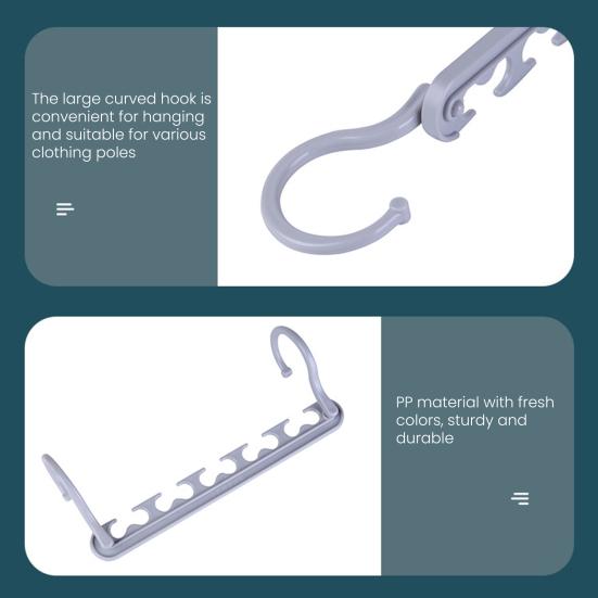 4 шт. Вешалка для одежды Органайзер для гардероба Вращение на 360 градусов Высокая грузоподъемность Дизайн с 5 прорезями Экономия места Органайзер для шкафа