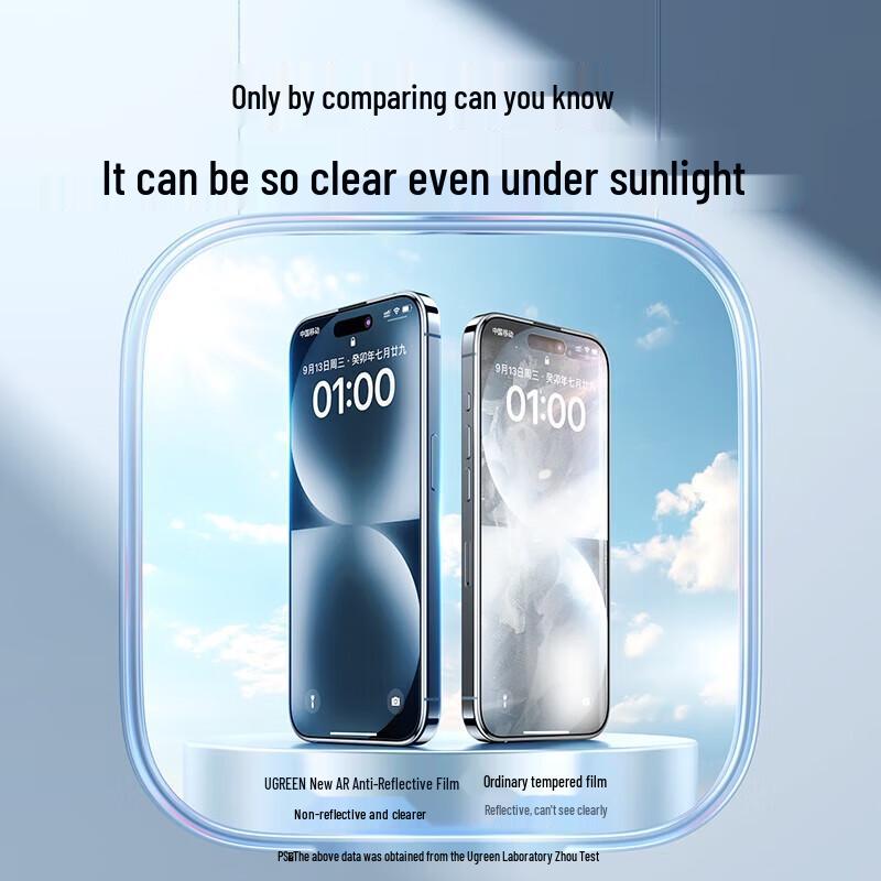 UGREEN iPhone 16 Tempered Glass Screen Protector