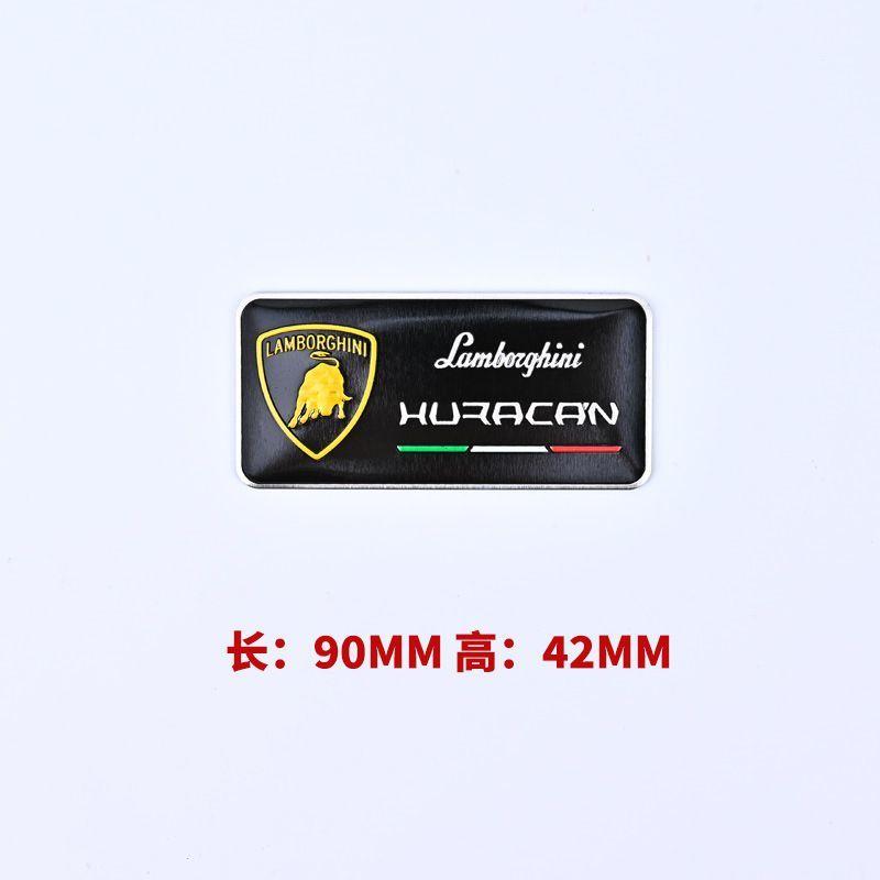 3D Sstereoscopic Modificate Aluminum Sticker Sports Car Metal Stickers For Lamborghini Urus Huracan Aventador Premium Accessory TT11