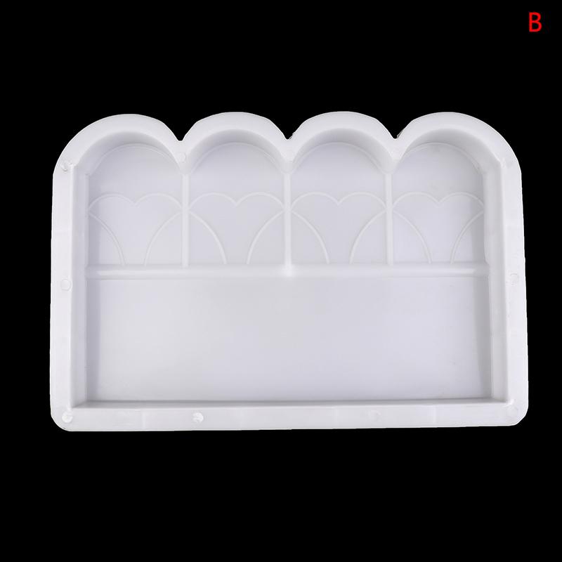 Garden Edging Fence Concrete Molds Reusable Diy Garden Brick Mold For Fish Pond Backyard Patio Garden Decoration