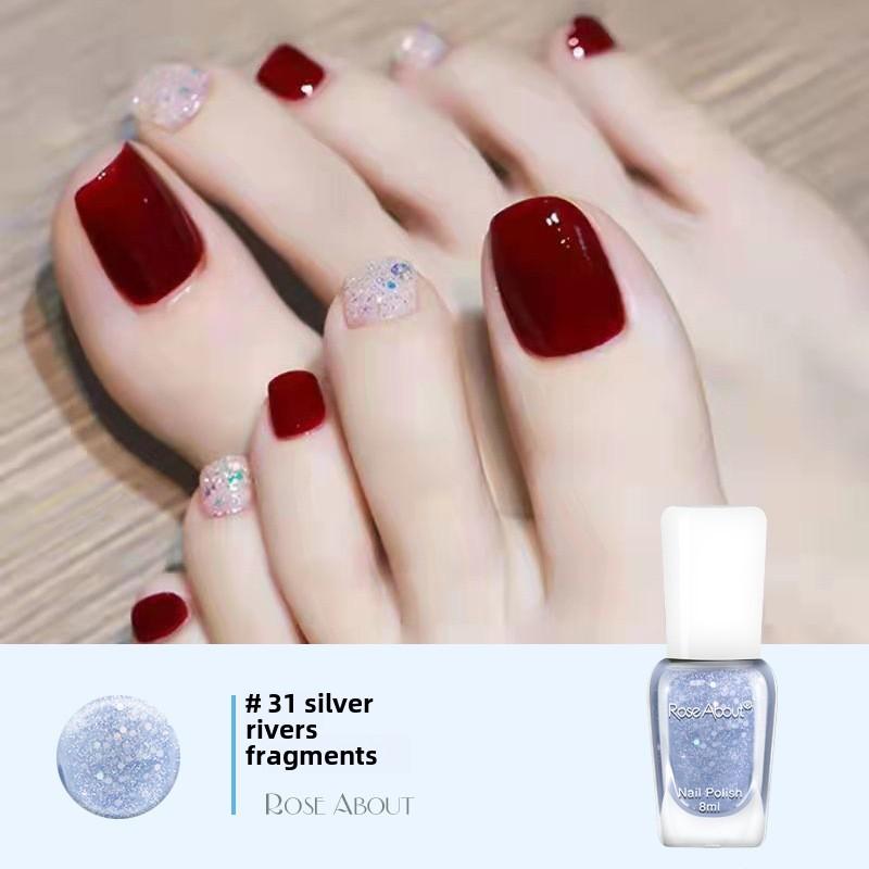 Летний маникюр, без выпечки, стойкий и быстросохнущий, на водной основе, без запаха, рвущийся, прозрачный как лед нюдовый лак для ногтей