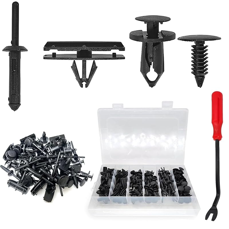 121 шт. Клипсы для крыла для Jeep Wrangler JL JK 2007- и Grand Cherokee 2005-2010, Защелки-пистоны P 6030441, Пластиковые заклепки 6506007AA, Клипсы молдинга порога