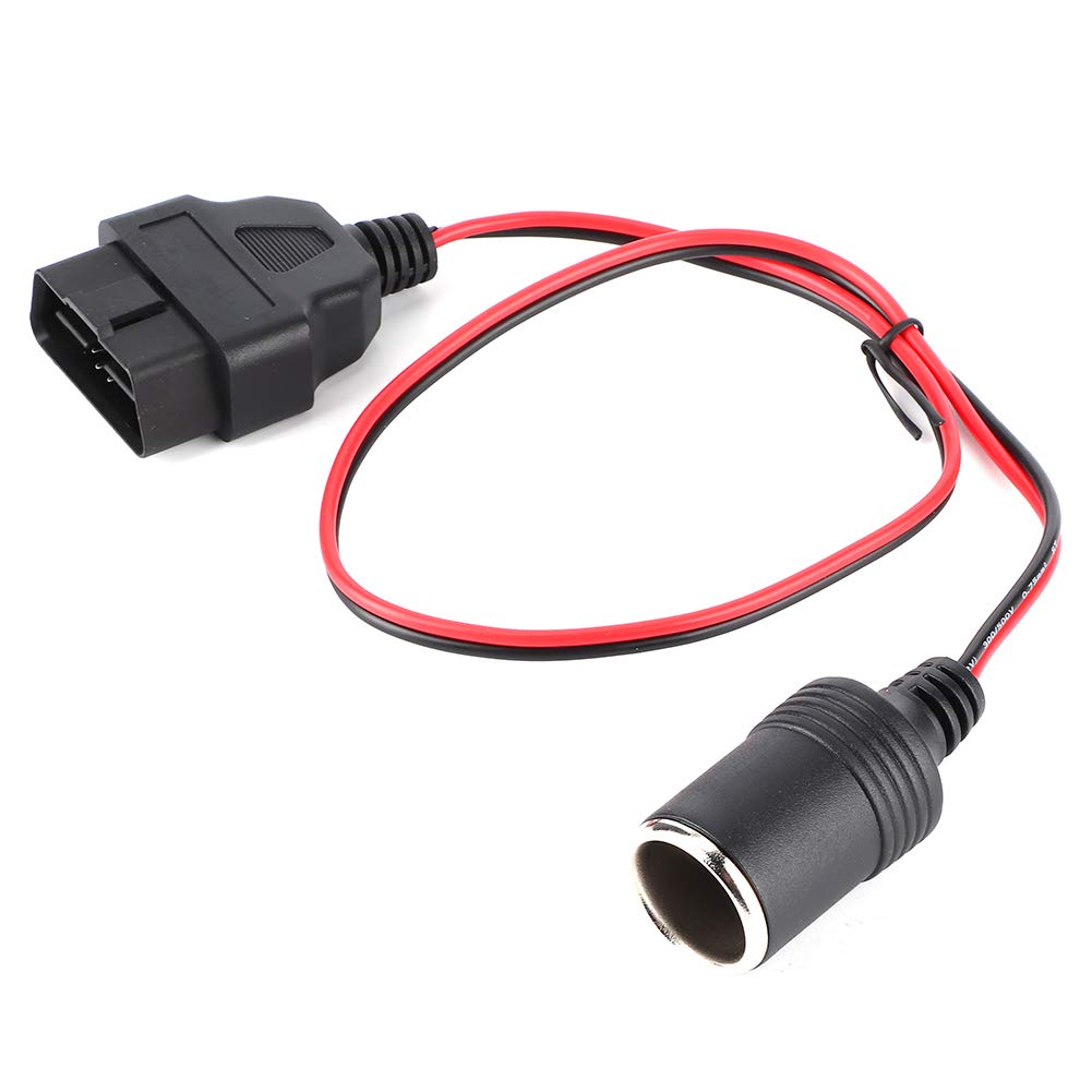 Qiilu OBD2 Автомобильная розетка прикуривателя, ABS розетка прикуривателя