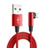 Angle Data Cord Mobile Phone Wire Fast Charging Cable 90 Degree Elbow Data Cable Micro USB Cable
