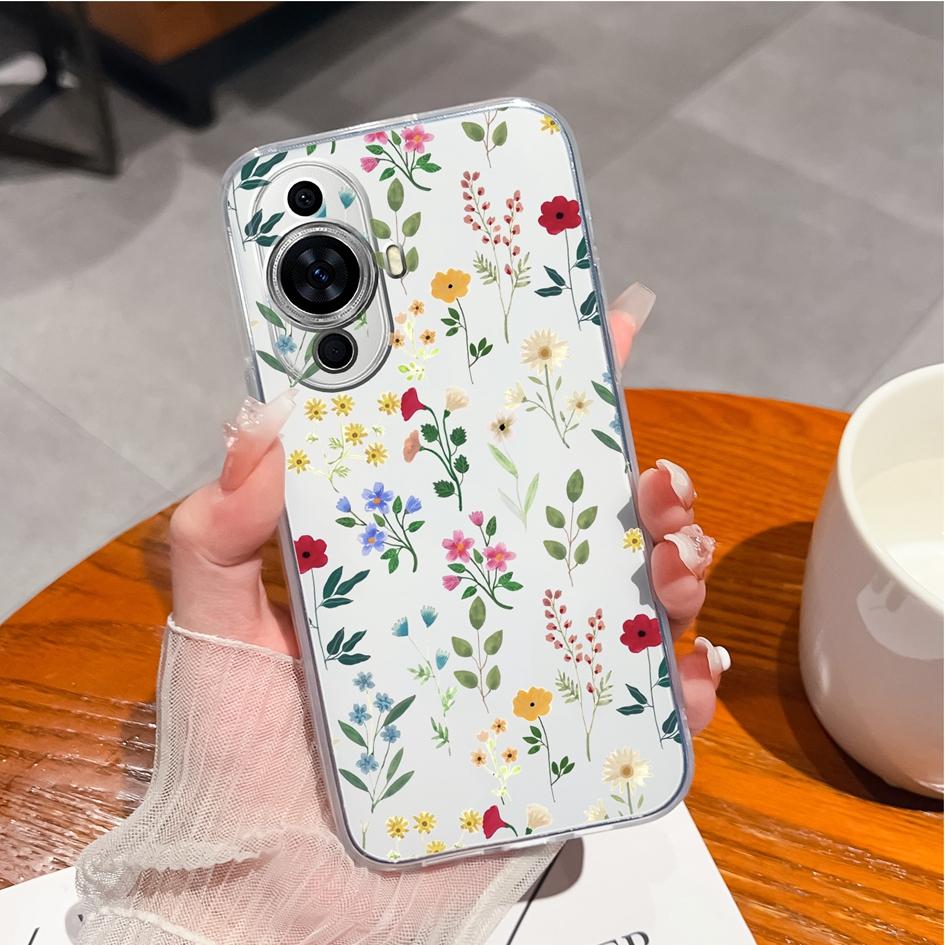 Чехол для Huawei Y9s P10 P20 P30 P40 Lite P50 Pro P Smart 2019, чехол для телефона Daisy Tulip, противоударный прозрачный мягкий матовый силиконовый чехол для Huawei, бампер