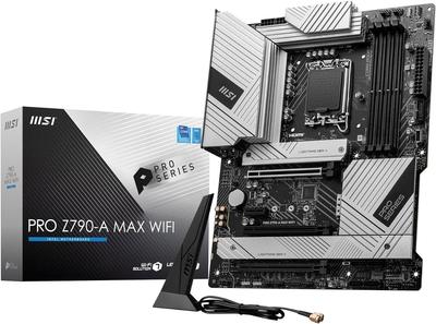 MSI Поколение PRO MAX WIFI Intel LGA1700 Core Processor Совместимость с DDR5 Z790 Chipset ATX Motherboard MB6305 Z790-A 14th/13/12th