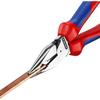 Клещи с длинными узкими губками KNIPEX с рукоятками из комфортного материала 185 мм 0822-185SB Красный