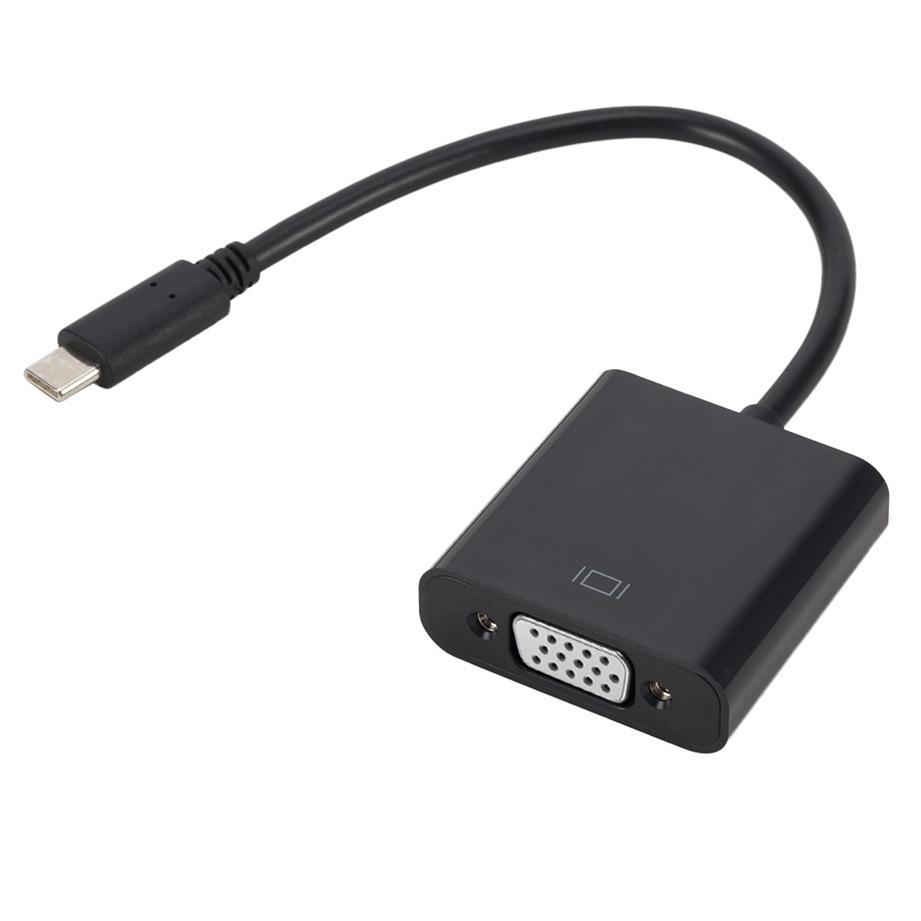 Кабель-переходник Type-C на VGA и HDMI высокой четкости, 25 см