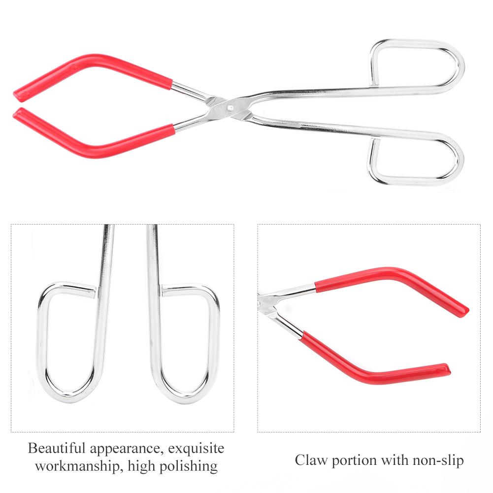 Стальной зажим для колбы, стакана, химический зажим, аксессуар для лаборатории, высокая полировка