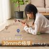 HARUMIN Extra Thick 30mm Carpet Rug, Approx. 3 Tatami Mats, Solid Color, Soundproof, Antibacterial, Odor Resistant, Dust Mite Resistant, Low Formaldeh