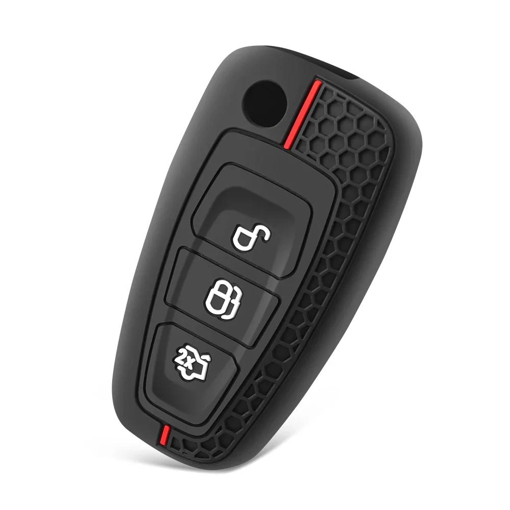 3 кнопки силиконовый автомобильный пульт дистанционного управления брелок чехол для Ford Ranger C-Max S-Max Focus Galaxy Mondeo Transit Tourneo Custom