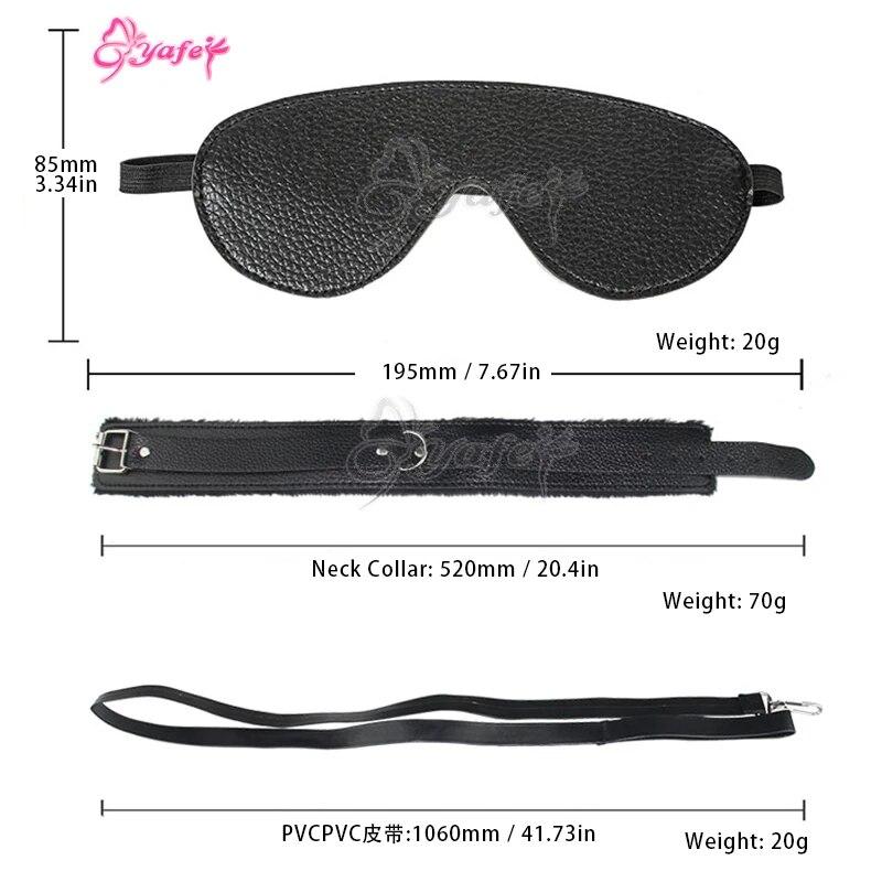 7 шт./компл., секс-кожа, БДСМ, бондаж, комплект, ограничители для кровати, SM, раб, фетиш, наручники, секс-игрушки для пар, сексуальные эротические игрушки, секс-инструменты