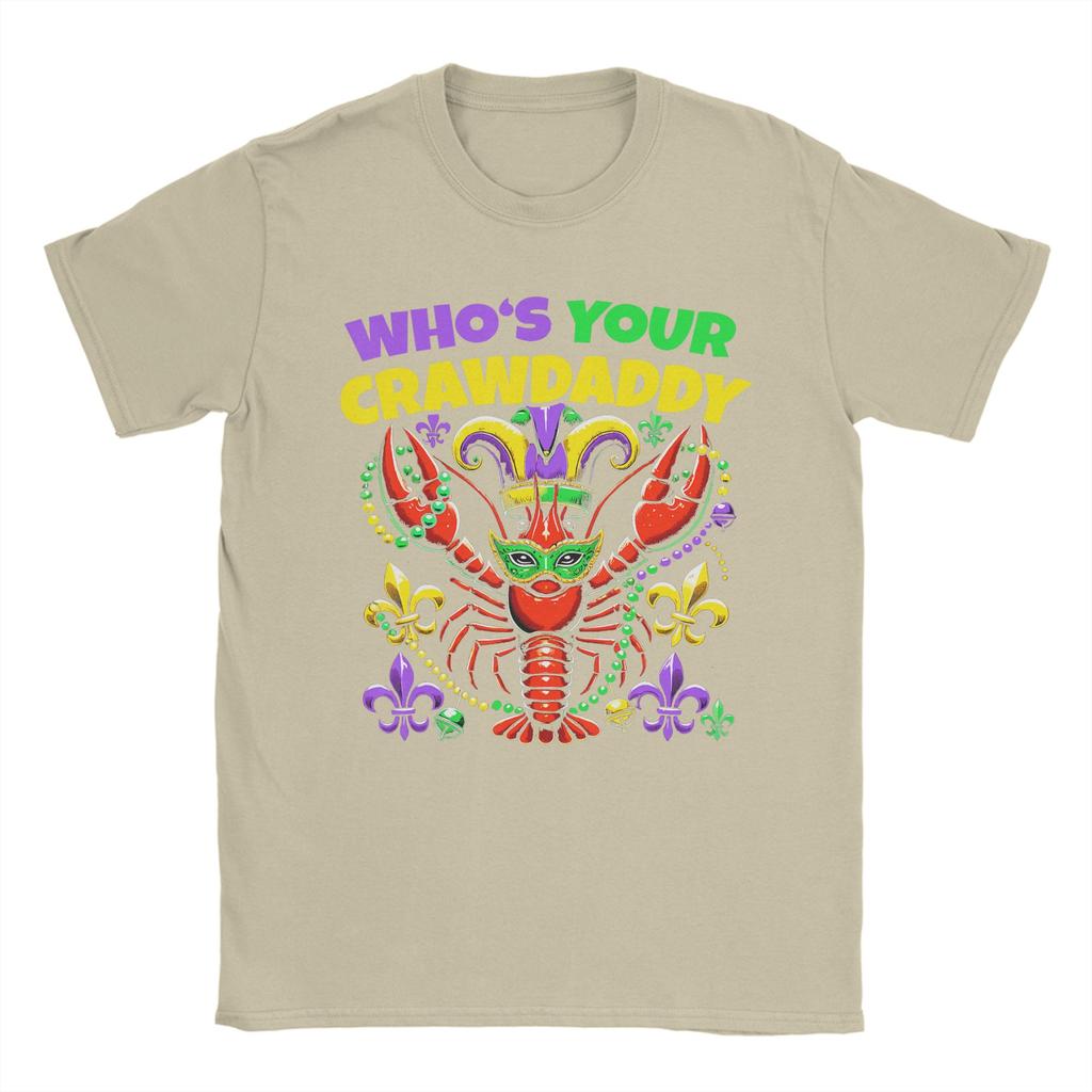 Whos Your Crawdaddy Раки Марди Гра Футболка Летняя Хипстерские Футболки Унисекс Хлопок Круглый Вырез Большой Размер XL Одежда Короткий Рукав