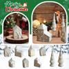 Ceramic Ornaments Luminous Christmas House House European Style Hollow Desktop Decoration Night Light Atmosphere Light