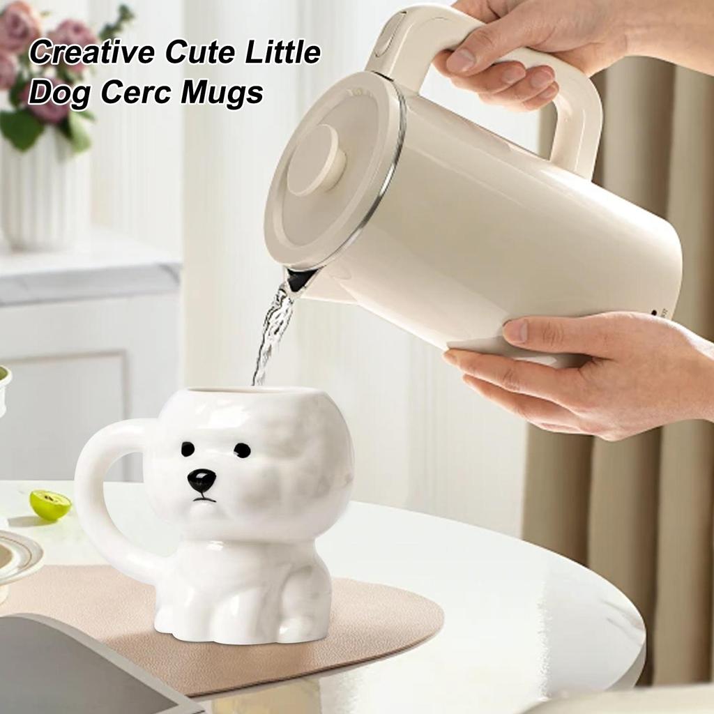 Кружка с животным Милая собака Кружка для чая 340 мл Керамическая 3D Щенок Новинка Кружка Для женщин Мужчин Папы Любителей На День Матери День Отца Дом