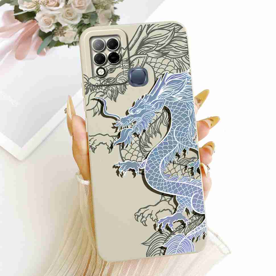 For Infinix Hot 10s Case Fashion Butterfly Painted Soft Silicone Phone Cover For Infinix Hot10s Hot 10s X689B X689 Cases
