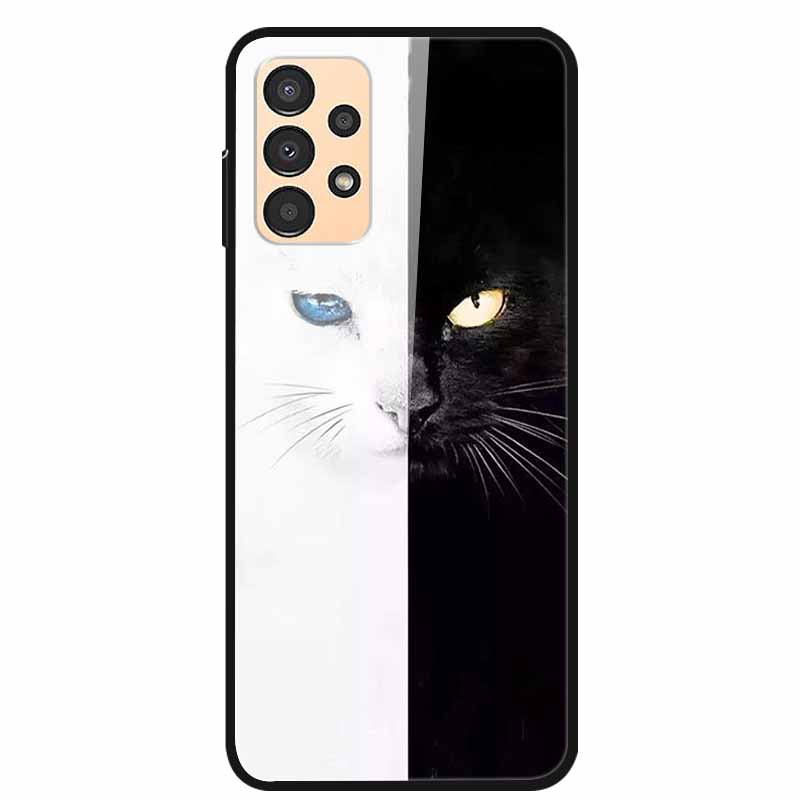 Чехол для Samsung A53 5G 2022 Мраморное Закаленное Стекло Жесткая Задняя Крышка для Samsung Galaxy A33 A73 5G Чехлы для Телефона Защитные Fundas