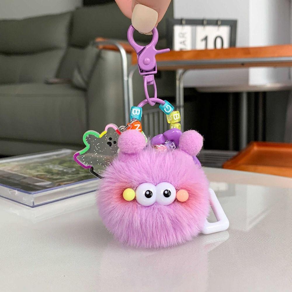 Плюшевый брелок Маленький брелок в виде угольных шариков Эльф Рекс Кролик Парный брелок Милая плюшевая подвеска