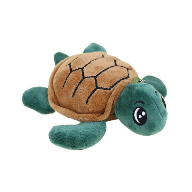 Soft Plush Sea Turtle Toy Keychain For Bags Durable Short Plush Stuffing