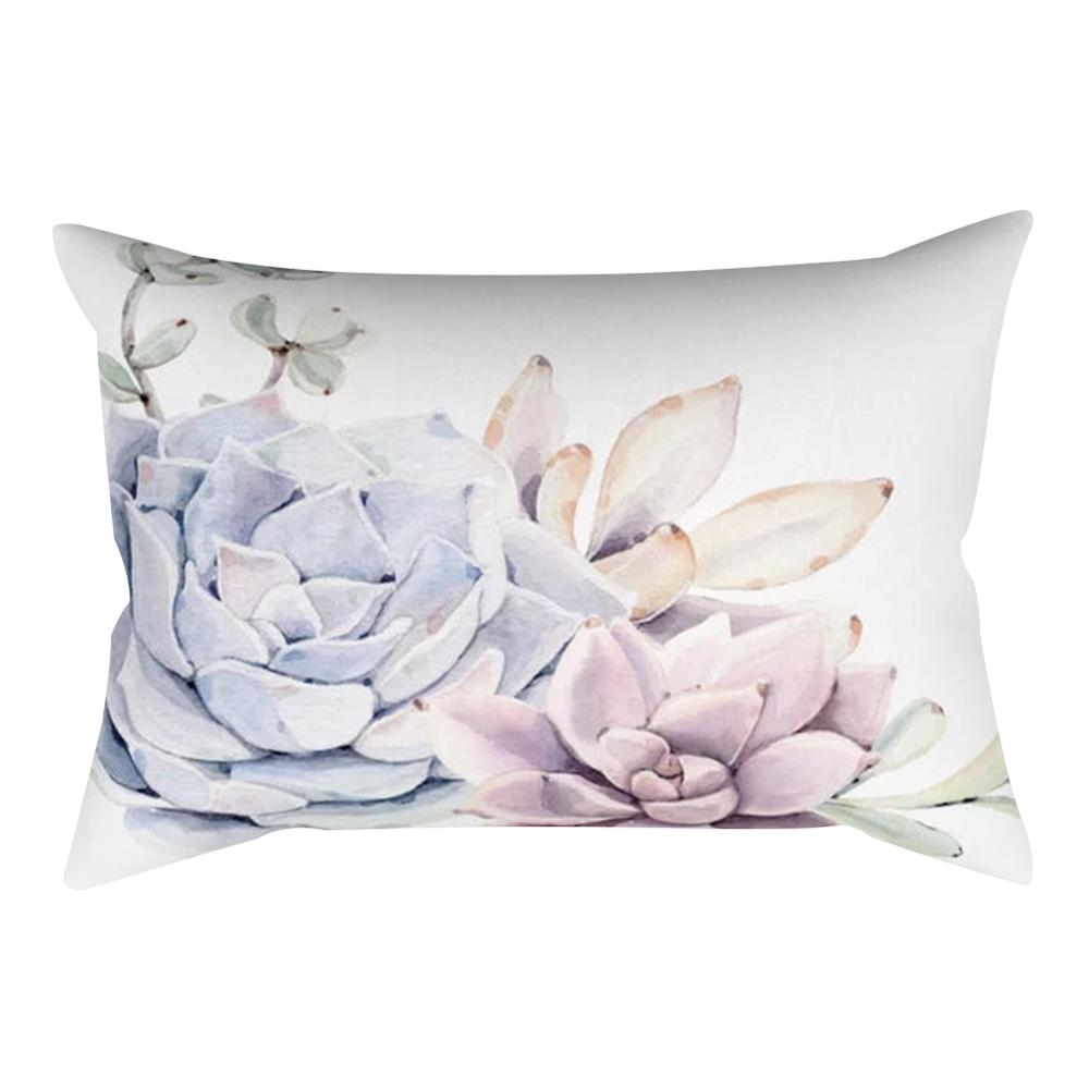 Декоративная наволочка с растительным светом кактуса для спальни, гостиной, дивана, стула, автомобиля, наволочка 30x50 см, домашний декор, наволочка