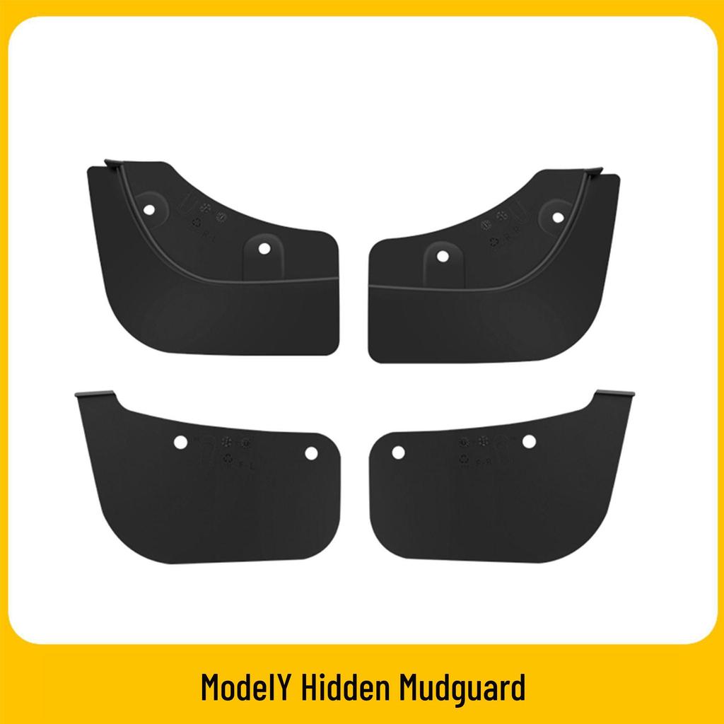 Tesla Model 3/Y Mudguards: No Drilling Needed, Protects Front & Rear Tires