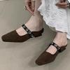 Мода Мода Женские Шлепанцы Слингбэк Квадратный Носок Мюли Обувь Платье Дизайнер Женские Босоножки на Каблуке 2025 Лето Вечеринка Sandalias De Mujer