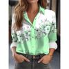 2024 Women Shirt Blouses Flower Shirt 3D Print High quality Long Sleeve Elegant Shirt Party Fashion Tops Female Clothing Blouses