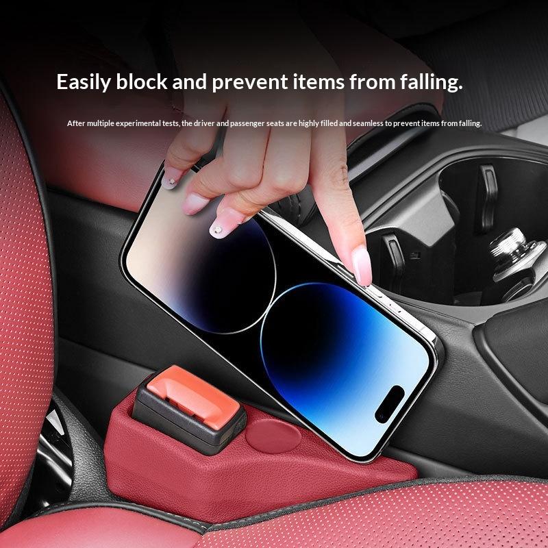 A Pair Of Car Seat Belt Groove Protection Covers Seat Gap Plugs To Prevent Items From Falling Off, Car Interior Accessories