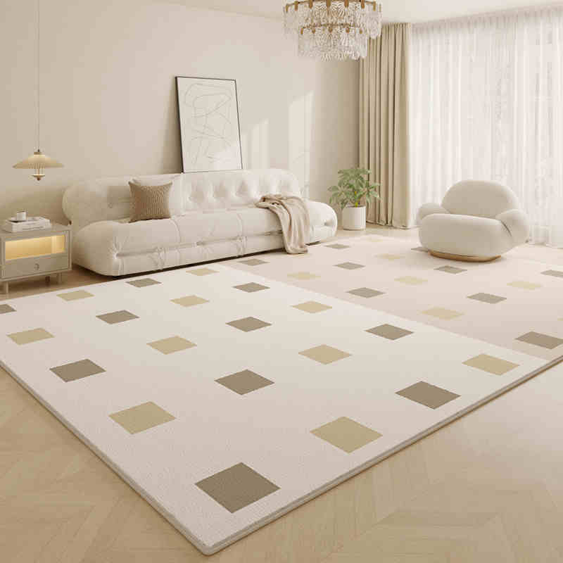 Living Room Carpet Cream Style High-Grade Imitation Cashmere Carpet Autumn/Winter Coffee Table Rug Bedroom Rug