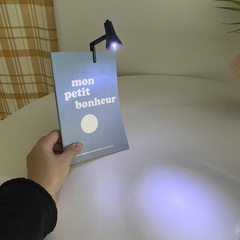 Креативные мини-книжные светильники для студенческого общежития, светодиодная лампа для чтения, закрепленная на книге