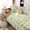 Modern Sofa Towel Thicken Rabbit Plush Sofa Slipcover Universal Non-slip Super Soft Sofa Towel Couch Cushion For Living Room