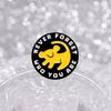 NEVER FORGET WHO YOU ARE Enamel Pins Custom Cute little lion Brooches Lapel Badges Cartoon Animal Jewelry Gift for Kids Friends