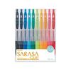 Гелевая шариковая ручка Zebra Sarasa Clip 0,4 10 цветов JJS15-10CA