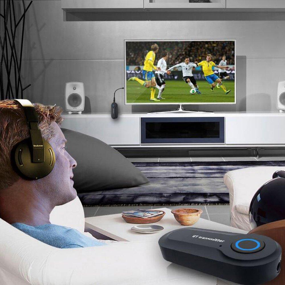 Bluetooth-передатчик 3,5 мм аудиоадаптер беспроводной Bluetooth стерео аудиопередатчик адаптер для наушников ПК ТВ