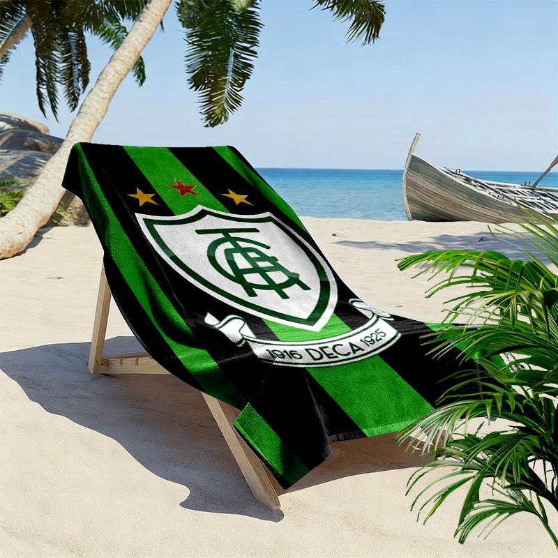 América MG Print Beach Towel, Large Soft Quick Dry Towel for Beach Camping Swimming