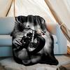 Motorcycle Theme Printed Blanket - Perfect for Couch, Bed, Travel & Outdoor Use | Machine Washable, Cozy & Durable.