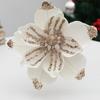 21cm Fake Christmas Flowers Sequin 3D Simulation Magnolia  Wedding Party Decoration