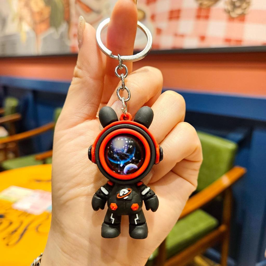 Путешествие к звездному небу брелок астронавт-кролик креативный брелок для ключей автомобиля подвеска подарок для пары кукла подвеска для сумки