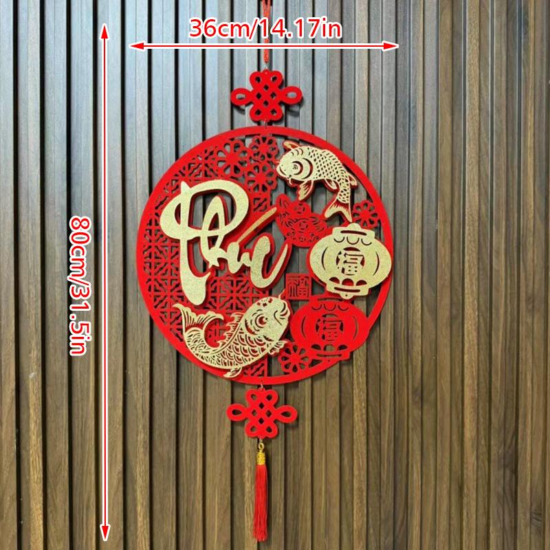 1 шт. Дизайн с кисточкой, Устанавливающий сцену, Благословляющий узор, Благоприятный кулон, Домашний декор, Изысканный, Разные стили