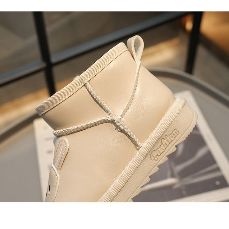 Корейская версия милые детские зимние ботинки зимние новые теплые детские ботинки короткие ботинки