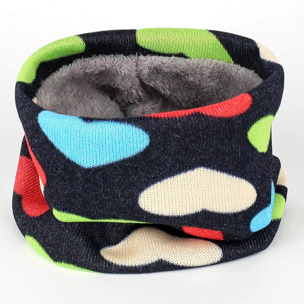 Autumn Winter New Women Printing Knit Neck Cover Warm Ring Scarf Female Fashion Fleecing Neckerchief Spring Wind Protection Men