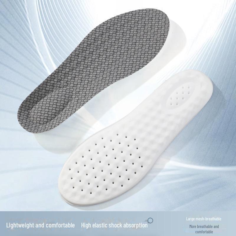 Высокоэластичная противоскользящая силиконовая стелька с амортизацией и антибактериальным дезодорантом для спорта и отдыха
