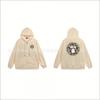 Stu Unisex Hooded Zip-Up Sweatshirt With Letter Print Fleece-Lined Oversized Fit Winter Casual Wear