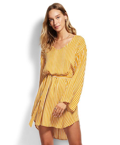 SEAFOLLY Парео с длинным рукавом в полоску Aloha (54092-Cu)