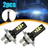 2Pcs Car LED H7 Combo Lights Headlight Bulbs Light High Low Beam 240W 52000LM 6000K White Bulbs Car Lights Exterior Accessories