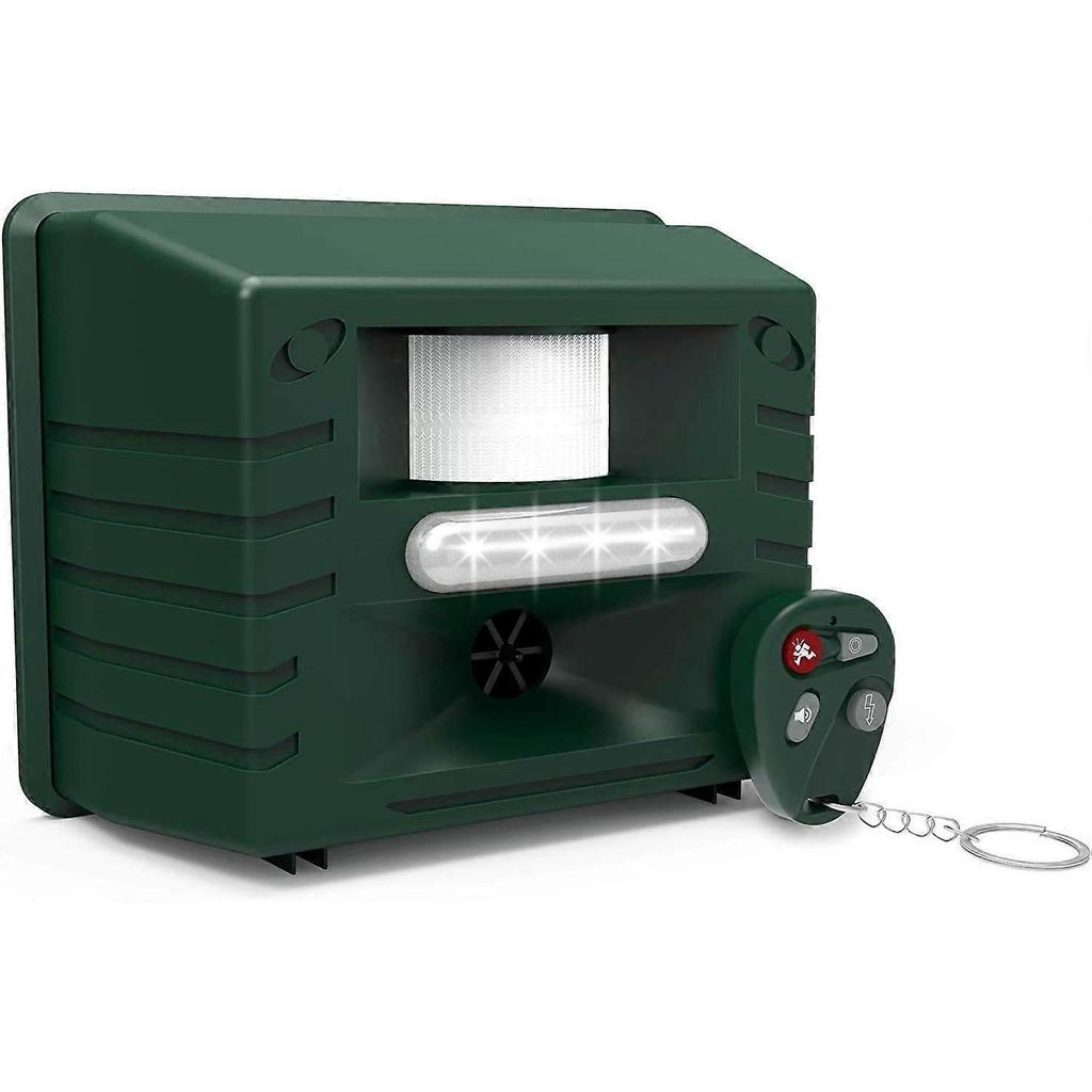 Ultrasonic Animal Repellent with Motion Detector, Waterproof Cat Fox Repeller, Dog Rabbit Rat Deterrent, UK Plug
