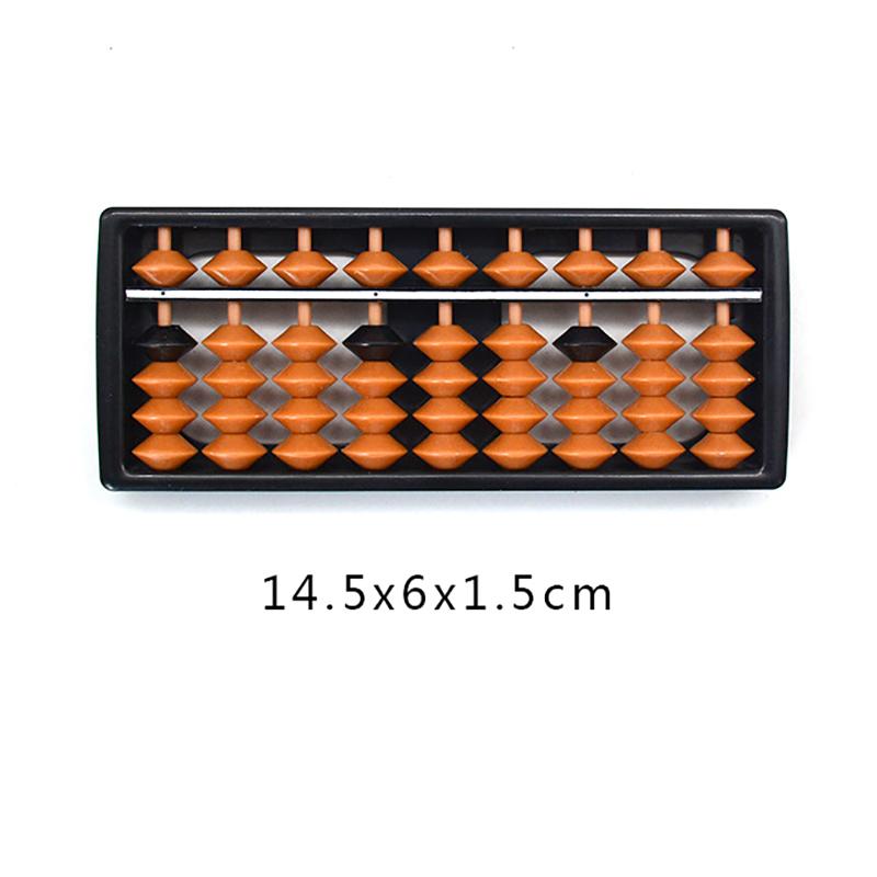 7/9/11/13/15/17 Digit Rods Standard Abacus Brown Bead Soroban Calculator Counting Tool Mathematics Beginners Caculating Toys