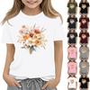 Toddler Girl Boy T-Shirts Kids Top Boys And Girls Printed Short Sleeved T-shirt 1-12Y