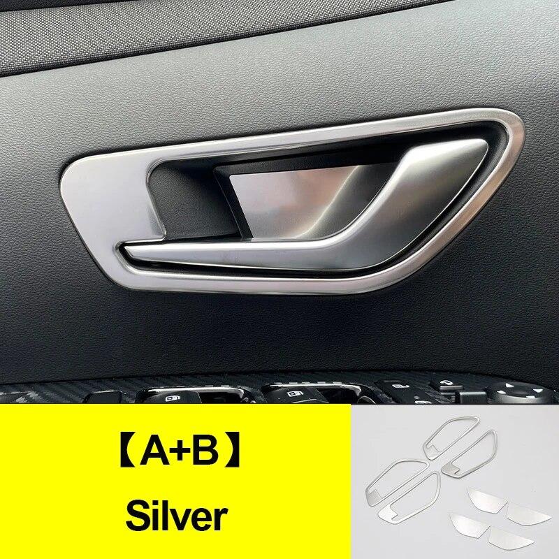 Для Hyundai Tucson NX4 2023 2024 Hybrid N Line внутренняя ручка двери автомобиля, крышка чаши, отделка, аксессуары для интерьера из нержавеющей стали